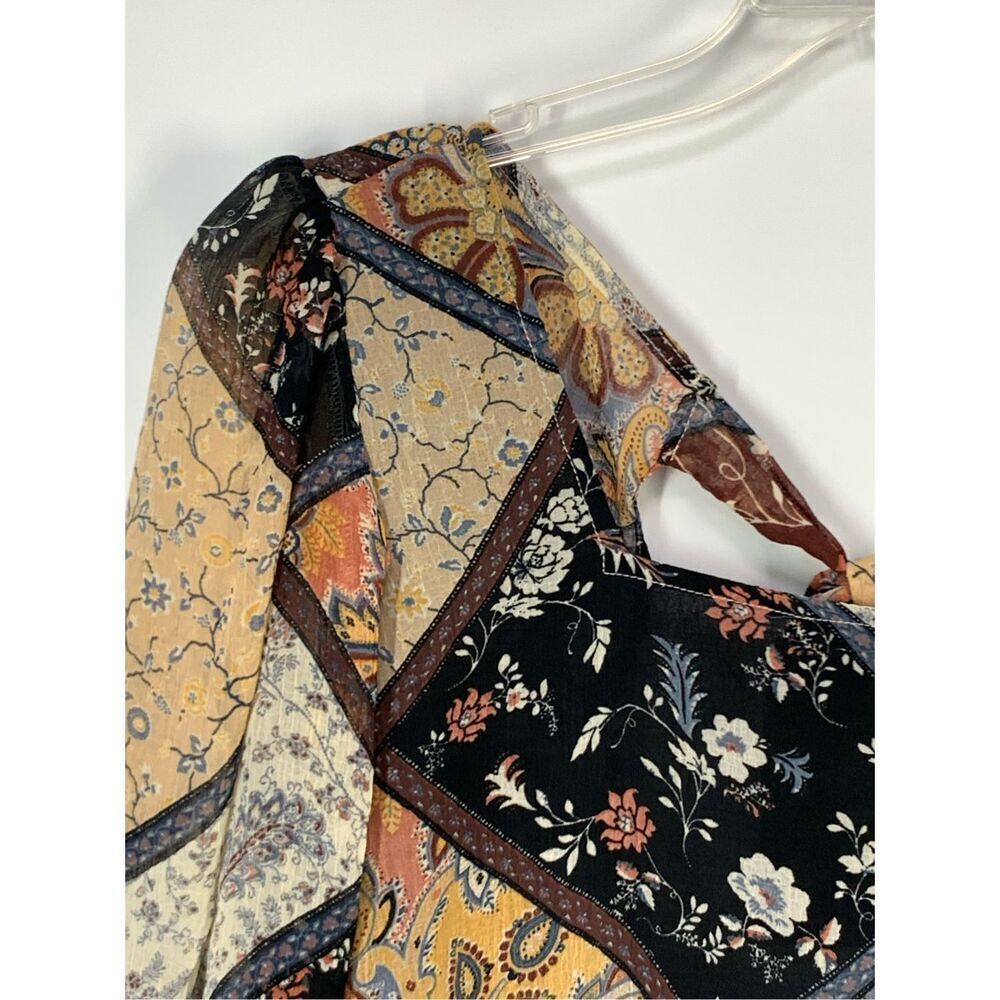 American Eagle Women's Multicolor Patchwork Flora… - image 4